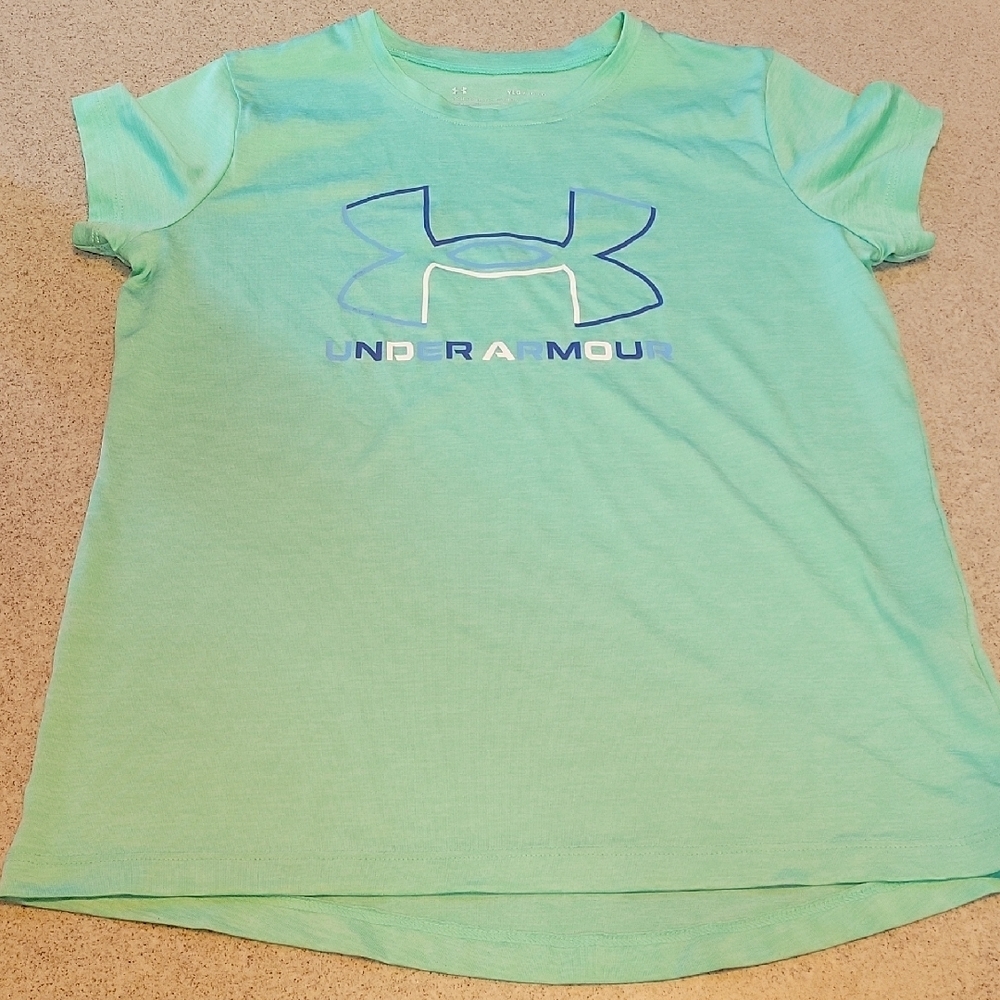 Under Armour Kids Aqua T-Shirt Size Large